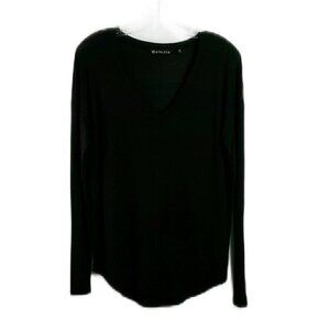 Athleta - V- Neck Black Thin Sweater - Size XS